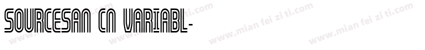 SOURCESAN CN VARIABL字体转换